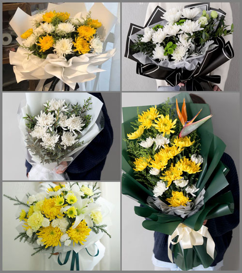 山西忻州五台县金岗库乡白事花束代送
